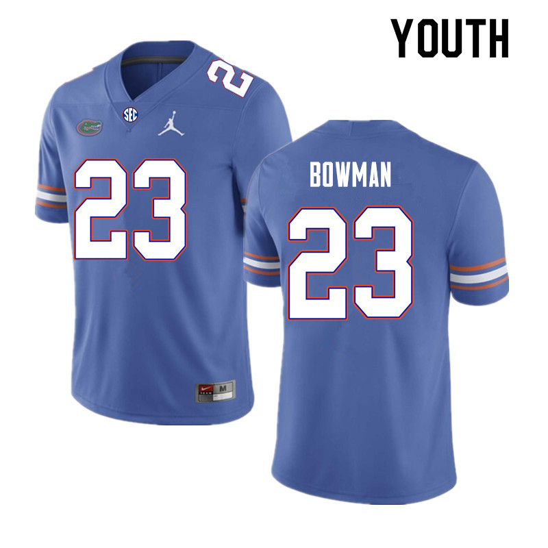 Youth #23 Demarkcus Bowman Florida Gators College Football Jerseys Sale-Royal - Click Image to Close